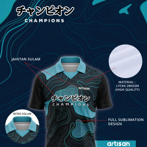 CHAMPIONS RETRO COLLAR T-SHIRT